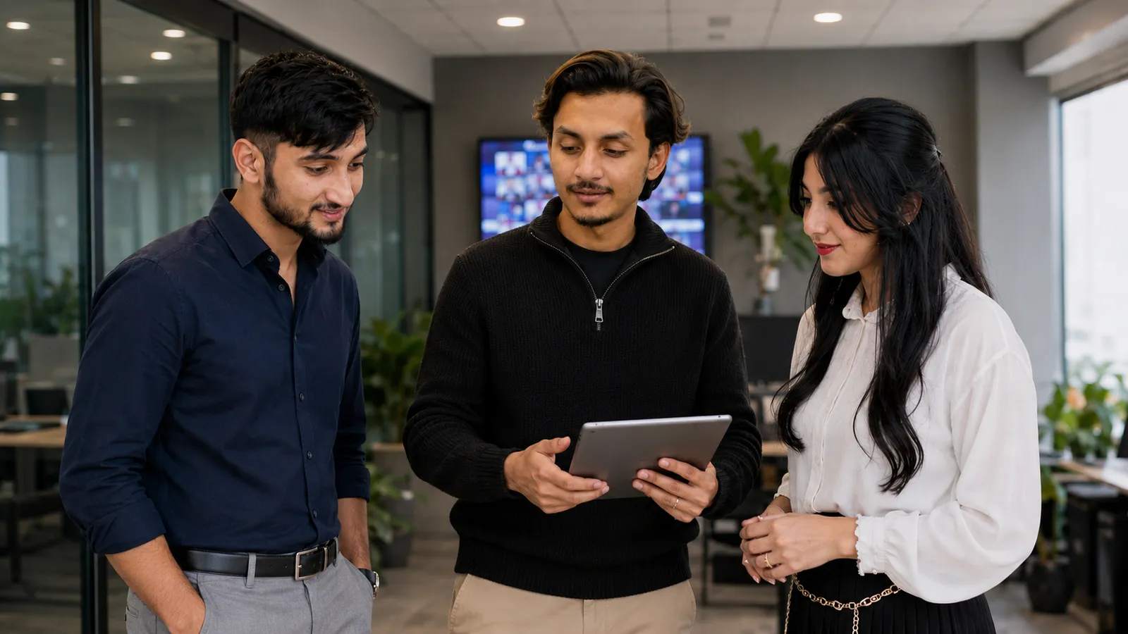 PSS Nexus IT solutions team discussing a digital project